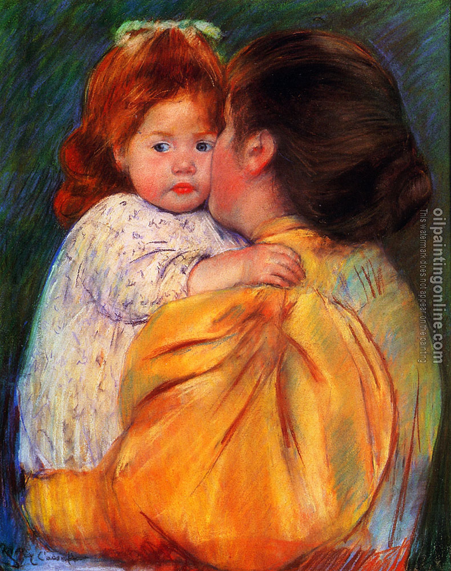 Cassatt, Mary - Maternal Kiss